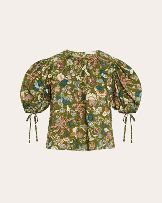 Coralie Puff-Sleeve Blouse